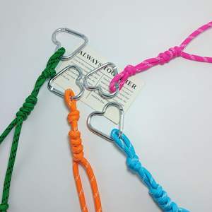 CHENXI Llaveros de coche de cuerda trenzada de nailon de 4 colores, cordón trenzado, accesorios DIY para llaveros - Product Image 2