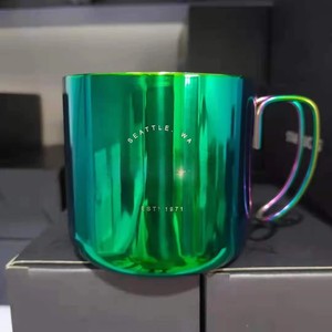 <strong>Star</strong> High-value Electroplated <strong>Mug</strong> 304 Stainless Steel Coffee Cup Anti-fall with Handle Student Couple Cup - Product Image 3