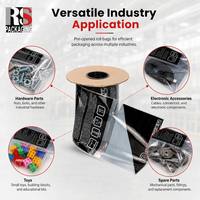 Bespoke Size Pre-opened Recyclable Roll Bags 50mm 600mm Wide Precise Cut Electronic Data Cable Automated Packing Earphone