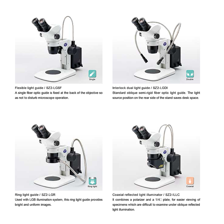 Equipo de laboratorio con fuente de luz ajustable arriba y abajo Microscopio estéreo binocular Microscopio biológico