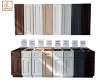 Meubles de cuisine modulaires RTA Hongsheng Direct USA Warehouse, design Shaker gris clair moderne, structure en contreplaqué, certifiés KCMA
