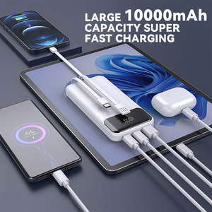 Batería Externa PD de 22.5W, Cargador Portátil de 20W y 10000mAh, Carga Súper Rápida USB C, Banco de Energía Inalámbrico para Teléfono Móvil con Cables - Product Image 4