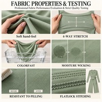 Ensemble de sport décontracté en nylon bio recyclé à séchage rapide, comprenant un haut enveloppant et un pantalon large respirant et anti-transpiration pour le yoga et la gym