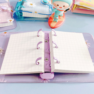 Mini anneaux de reliure en métal colorés, papeterie, anneaux de reliure de type O A8 A7 A5 A6, 3 trous, <span class=keywords><strong>feuille</strong></span> libre, clips métalliques ronds - Product Image 2