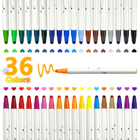 Fabrication non toxique mignon dessin animé Art marqueur pointe ronde frais aquarelle stylo pour enfant comprend un ensemble d'emballage pour le dessin de nouveauté