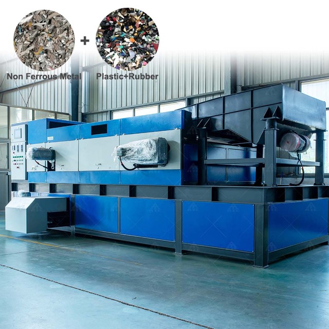 Scrap Copper Aluminum Plastic Shredded Steel Tailing Aluminum Can Car Scrap Non-Ferrous Metal Eddy Current Separator Machine
