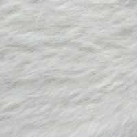 Weißer, preisgünstiger Kunstpelz aus Nerzimitat, Fleece-Sable-Schal, Mütze, gestrickter Kunstpelzstoff für Kleidung