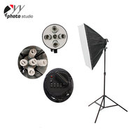 Boîte à lumière pour studio photo, support d'ampoules à 5 prises, boîte à lumière pour éclairage de studio, boîte à lumière de haute qualité