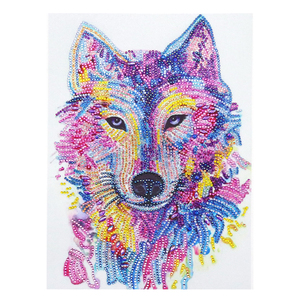 Bán Buôn Kim Cương Tranh Vivid Wolf 5D Pha Lê Kim Cương Tranh DIY Hình Dạng Đặc Biệt Sơn Kim Cương - Product Image 1