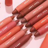 OEM 3 en 1 Vente en gros Rouge à lèvres végétalien de haute qualité Marque privée Produits de maquillage Rouge à lèvres bio mat Stylo
