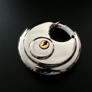 Safety Padlock 70mm Round Zinc Alloy Key Opening For <b>Door</b> Window Car Bag Hardware - Product Image 2