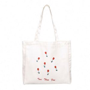 Sac à bandoulière imprimé de fleurs écologiques, sacs en toile - Product Image 3