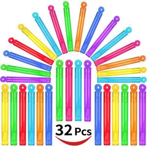 ชุดไม้เป่าฟองสบู่ 8 สี 32 ชิ้น ของเล่นพีวีซีสำหรับเด็กอายุ 3-36 เดือน ของขวัญสำหรับงานปาร์ตี้ คริสต์มาส วันขอบคุณพระเจ้า ปีใหม่ - Product Image 4