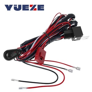 Kits de faisceaux de câblage universels pour barres lumineuses LED, faisceau de câblage pour éclairage de travail LED 16 AWG, faisceau de câblage avec relais <span class=keywords><strong>12V</strong></span> 40A, interrupteur marche/arrêt - Product Image 1