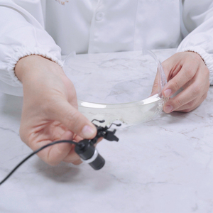 Espejo de Maquillaje en Forma de U con Lámpara LED Ajustable para Prácticas de Extensión de Pestañas, Herramienta de Belleza - Product Image 1