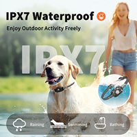 Nouveauté collier de dressage pour chien télécommandé IPX6 étanche rechargeable bip vibration choc électrique dispositif d'entraînement sûr