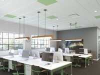 Panneau de plafond acoustique décoratif en acier galvanisé perforé, imperméable, résistant au feu, à trous carrés, artistique