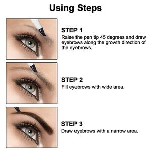 Crayon à sourcils waterproof, coloré, stylo pour sourcils, longue durée, résistant à l'eau - Product Image 3