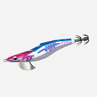 Leurre de pêche Egi Rattle UV Glow Squid Jig 2.5 # /3.0 # /3.5 # Leurre de pêche rigide en bois pour poulpes et seiches d'eau salée