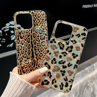 Pour iPhone 16 17 coquillage étui de téléphone portable Protection complète étui léopard de mode