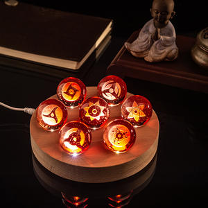 Adornos de Bolas de Cristal Rojas con Forma de Ojo de Rueda, Decoración Creativa para Escritorio, Recuerdos Prácticos, Regalos de Graduación para Estudiantes, Compañeros de Clase y Profesores - Product Image 2