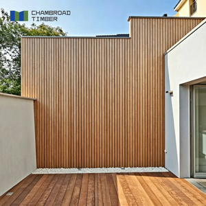 Revêtement de façade en <span class=keywords><strong>bois</strong></span> massif, panneau mural extérieur, imperméable, résistant aux UV, anti-fissures, grain de <span class=keywords><strong>bois</strong></span> naturel, sur mesure - Product Image 1