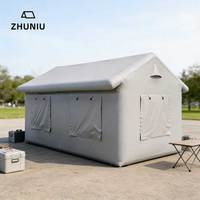 Tente de camping gonflable portable en PVC sur mesure, grande, une chambre, imperméable, quatre saisons, pour le glamping multi-personnes