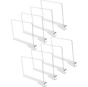 Bedroom Clear Adjustable Storage Separators <b>Clothes</b> Storage Divider Removable Closet <b>Shelf</b> - Product Image 1