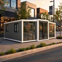 Maisons préfabriquées extensibles de 20, 30 et 40 pieds à prix réduit, conteneurs habitables entièrement préfabriqués avec salle de bain, maisons préfabriquées de luxe modernes