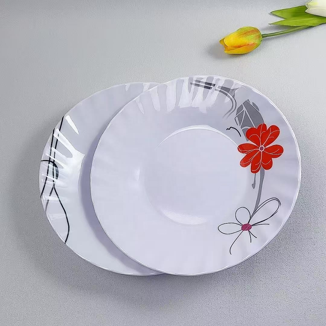 Wrova Wheat Straw Plates - 8 Inch Unbreakable Dinner Plates Set Of 8 - Dishwasher - View #8