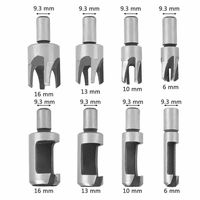 8 pièces Forets pour le travail du bois en acier à haute teneur en carbone, forets pour goujons en bois, griffes de perçage, forets ronds pour tenons en bois, coupe-goujons en bois