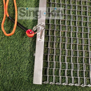3x4 '4x4' 4x5 '5x6' Herse à chaîne flexible en acier pour tapis de tennis en <span class=keywords><strong>terre</strong></span> battue Filet de nivellement - Product Image 1