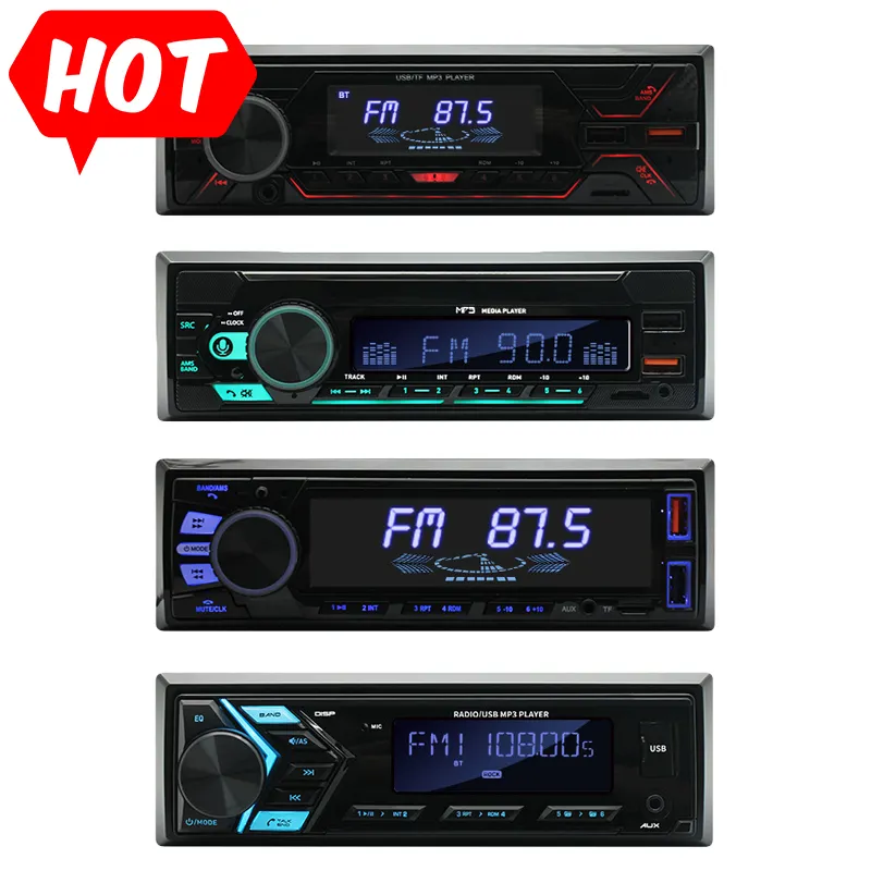 1 Din Verstärker Soundsystem Car Audio FM Radio Auto lautsprecher DVD-Player Blue Tooth Car MP3-Player