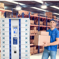 Casier intelligent TEC 24 baies pour la gestion des appareils IoT avec accès RFID/HID, surveillance à distance et charge Type-C PD65W, prise secteur AC
