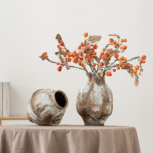 Stile cinese Wabi Sabi Sabi grande vaso in <span class=keywords><strong>ceramica</strong></span> di fascia alta per soggiorno decorazione di vaso ornamentale vaso di fiori - Product Image 2