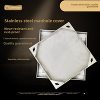 Grilles de drainage carrées invisibles en acier inoxydable 304 modernes de Chine en gros, en stock, pour caniveaux et eaux pluviales