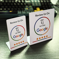 Offre Spéciale : Support de Table NFC Personnalisé pour Avis Google et Cartes Google – Carte d'Affichage pour Réseaux Sociaux