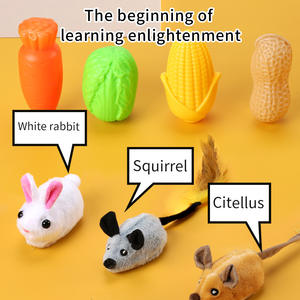 Mejor venta <span class=keywords><strong>interactivo</strong></span> ratón gato Teaser juguete divertido gato suave lindo gatito juego para ratones juguetes de Interior para accesorios de gato - Product Image 5