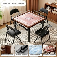 Table de Mahjong Luxe Pliable et Portable – Idéale pour la Maison, les Salles de Jeu d'Échecs et de Cartes, et le Mahjong