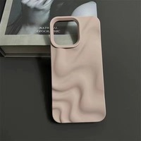 Nouvelle coque de téléphone portable en TPU souple anti-chute à ondulations d'eau, couleur unie, concave, pour 7 8plus X XS XR 11 Pro Max