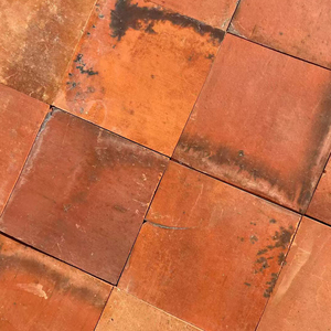 Tuiles en Céramique de Terre Cuite <span class=keywords><strong>Rouge</strong></span>, Briques Céramiques Fines et Solides, Briques Réfractaires pour Cour de Villa et Utilisation Extérieure, Design Vintage - Product Image 3