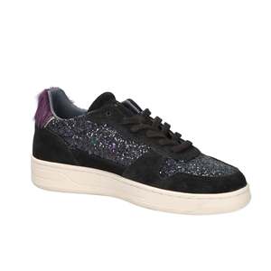 D.A.T.E. Sneakers Donna W431-C2-GL-BK Nero Glitter Upper Chunky Sole Chaussures de mode pour femmes - Product Image 6
