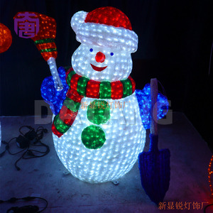LED Snowman Motif <b>Light</b> Outdoor Waterproof Christmas Decoration Yard Garden Santa Elf Holiday Lighting - Product Image 4