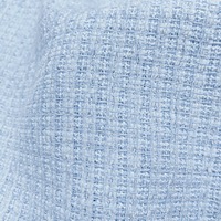 Tissu en tweed bleu de créateur 100% polyester tissé technique pour vêtements pour garçons-vestes de bricolage faites à la main gilets robes