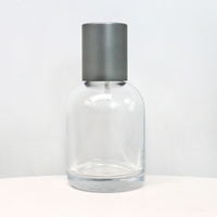 Botella de Perfume de Vidrio Transparente con Tapa de Rosca de 30ml, 50ml, 100ml, Personalizable con Logotipo, de Alta Calidad, al por Mayor, para Serigrafía