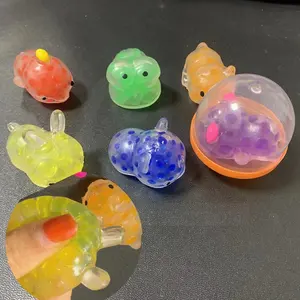 Neue 50MM 2 Zoll 5CM kleine Mini süße Stress dehnbare Tiere Squeeze Balls Squishy Perlen Kawaii Vent Animal Ball für Kinder