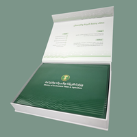 Boîte-cadeau d'employé de style arabie saoudite personnalisée pour les événements d'entreprise avec porte-badge et porte-carte d'identité et lettre de remerciement