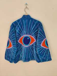 Handcrafted Suzani <b>Eye</b> Jacket Vintage Style Embroidered Boho Coat Artisan Statement Wear women's velvet jacket suzani jacket - Product Image 6