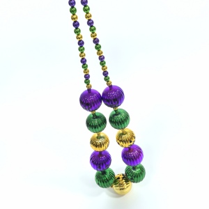 Collier de <span class=keywords><strong>carnaval</strong></span> de 44 pouces |   Perles géantes en plastique durable, idéales pour les carnavals, Halloween, les festivals et la décoration de défilés - Product Image 5