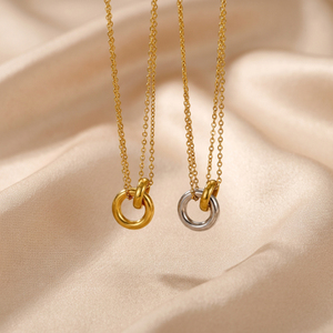 Collier pour femme en acier inoxydable plaqué <span class=keywords><strong>or</strong></span> 18 carats, design minimaliste, étanche, avec pendentif cœur - <span class=keywords><strong>Prix</strong></span> de gros - Product Image 3
